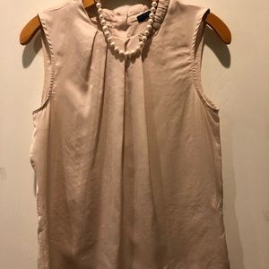 EUC Zara cream silky sleeveless blouse camisole